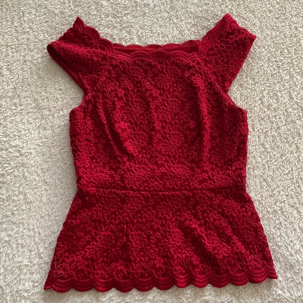 Red Lace Camisole